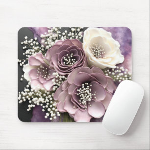 Mousepad Buquê da Flor Mauve com Respiração do Bebê