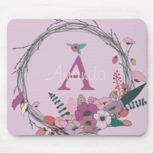 Mousepad Buquê de Flor Rosa