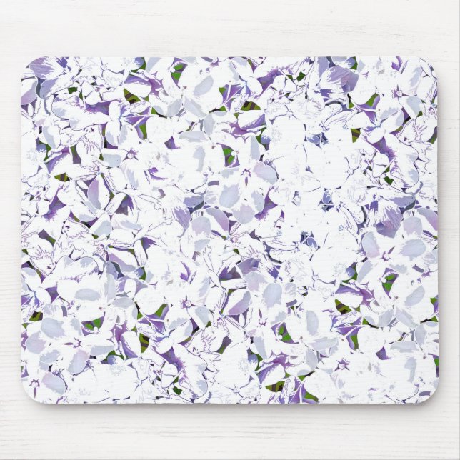 Mousepad Buquê de flores de aquarelas de híbridos. (Frente)
