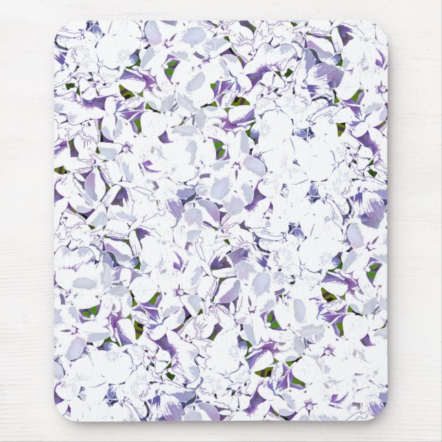 Mousepad Buquê de flores de aquarelas de híbridos. (Frente)