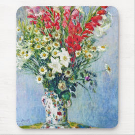 Mousepad Buquê de Gadiolas Lily e Dasies Claude Monet