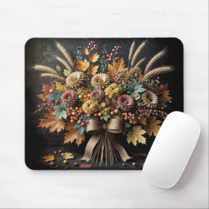 Mousepad Buquê De Outono Com Palhetas De Trigo