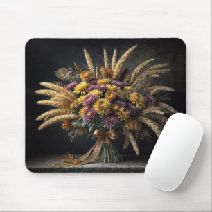 Mousepad Buquê De Outono Com Palhetas De Trigo