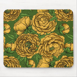 Mousepad Buquê de pedônia amarela