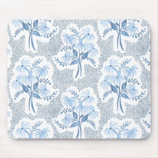 Mousepad buquê de Pérola azul e branca (Frente)