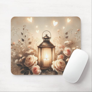 Mousepad Buquê de Rosas com Brilho de Lanterna