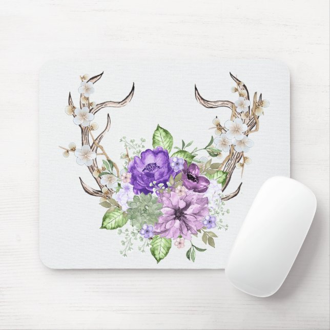 Mousepad Buquê Deer Antler (Com mouse)