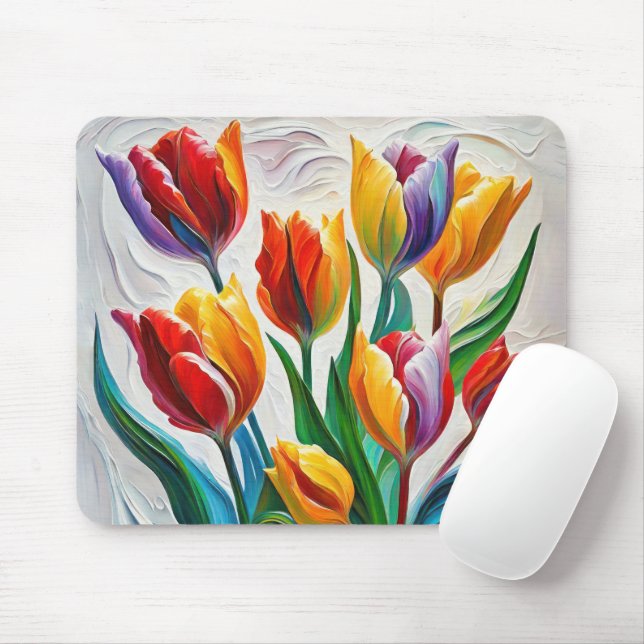 Mousepad Buquê Fantasy Tulip (Com mouse)