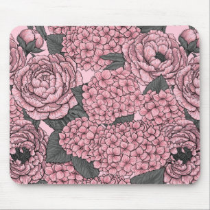 Mousepad Buquê Floral a rosa