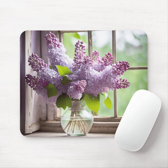 Mousepad Buquê Lilac (Com mouse)