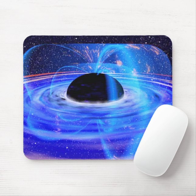 Mousepad Buraco Negro Azul da NASA (Com mouse)