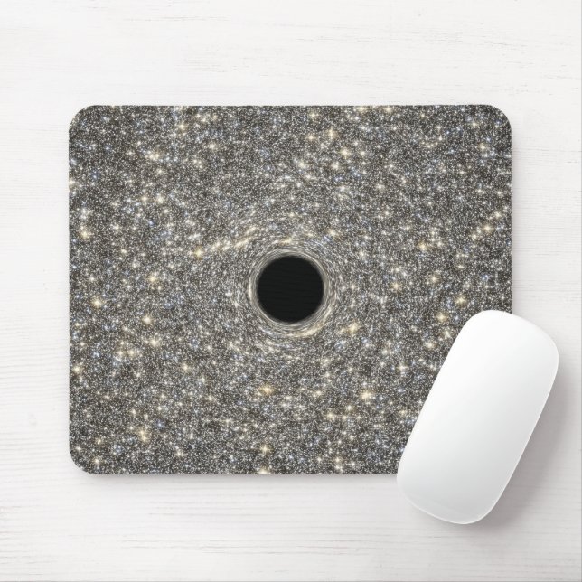 Mousepad Buraco Negro Supermassivo No Meio De Uma Galáxia. (Com mouse)