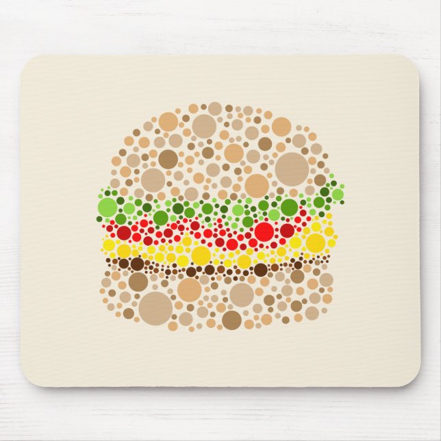 Mousepad Burger em pontos (Frente)