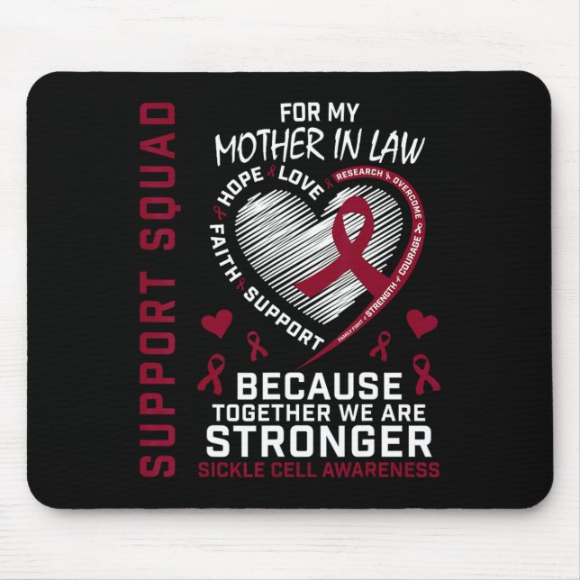 Mousepad Burgundy Sickle Kliners Awartions Mãe em Direito (Frente)