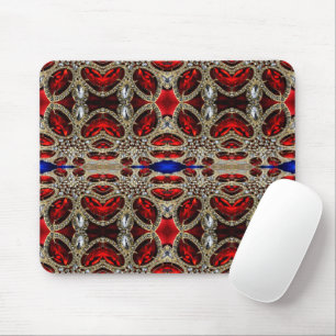 Mousepad burgundy vermelha elegante e sofisticada de ouro r