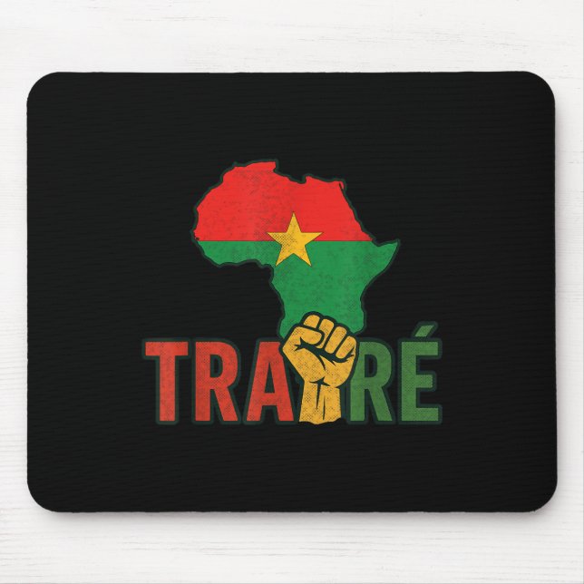 Mousepad Burkina Faso-ibrahim Traoré _ Thomas Sankara (Frente)