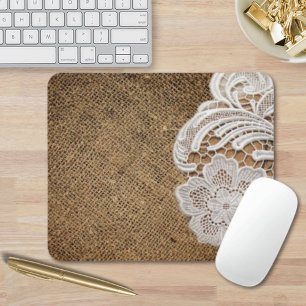 Mousepad burlap and lace do país ocidental russo da boêmia