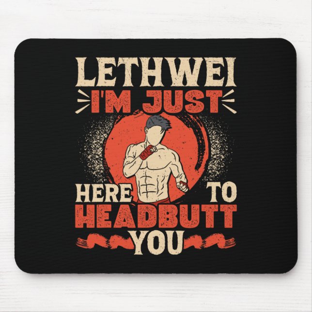 Mousepad Burmese Boxing Headbutt Lethwei Training Art Of 9 (Frente)