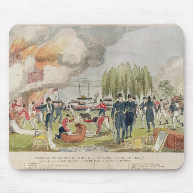 Mousepad Burning do almirante Cockburn e pilhagem (Frente)