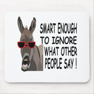 Mousepad Burro Inteligente Legal