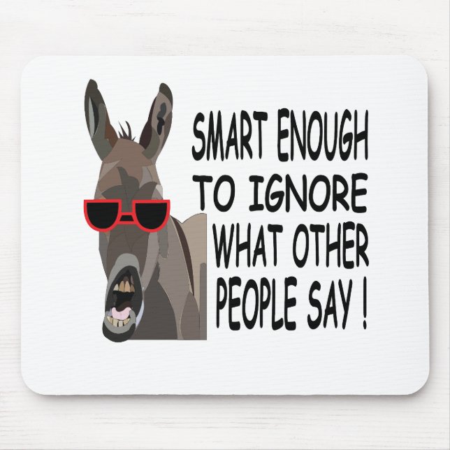 Mousepad Burro Inteligente Legal (Frente)