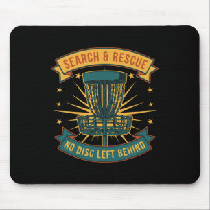 Mousepad Busca e Resgate de Disc Golf Sem Disco Deixado Par