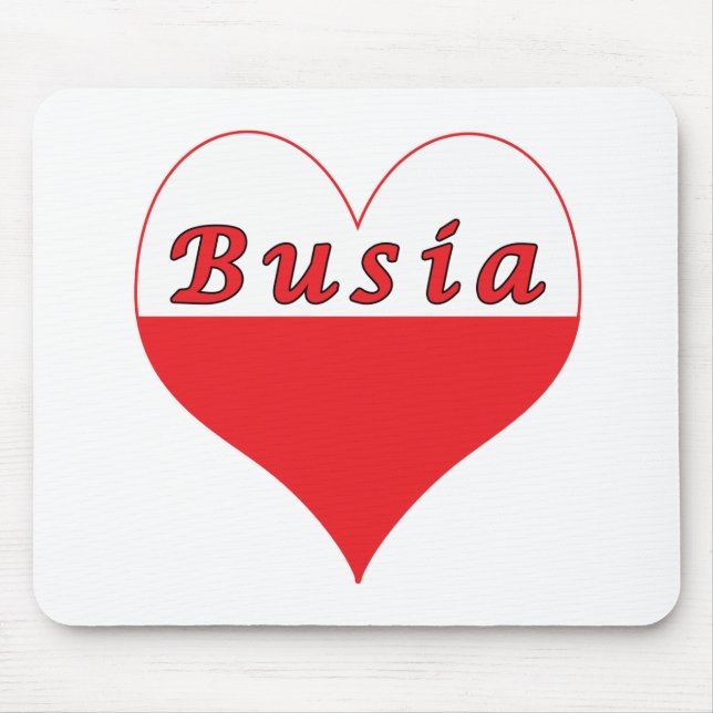 Mousepad Busia Polonês Heart (Frente)