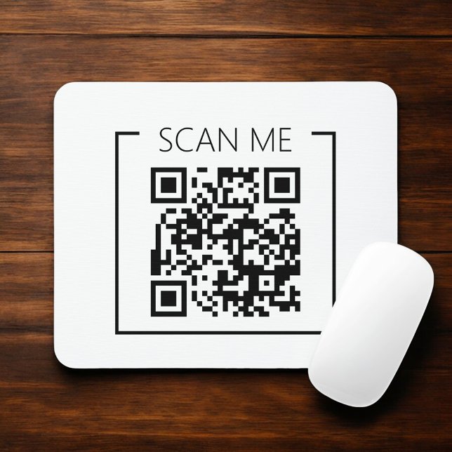 Mousepad Business Minimalist QR Code Scan Me  (Criador carregado)