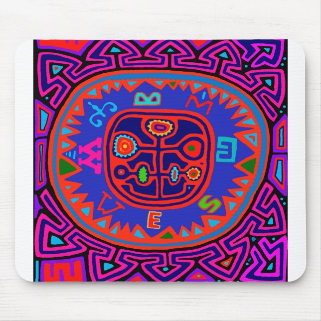 Mousepad Bússola Mola Indiana Kuna (Frente)