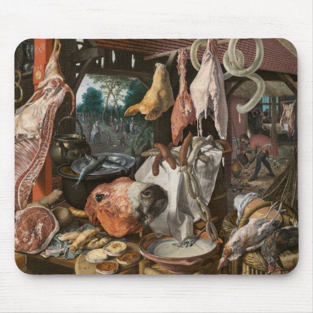 Mousepad Butcher's Stall (por Pieter Aertsen) (Frente)