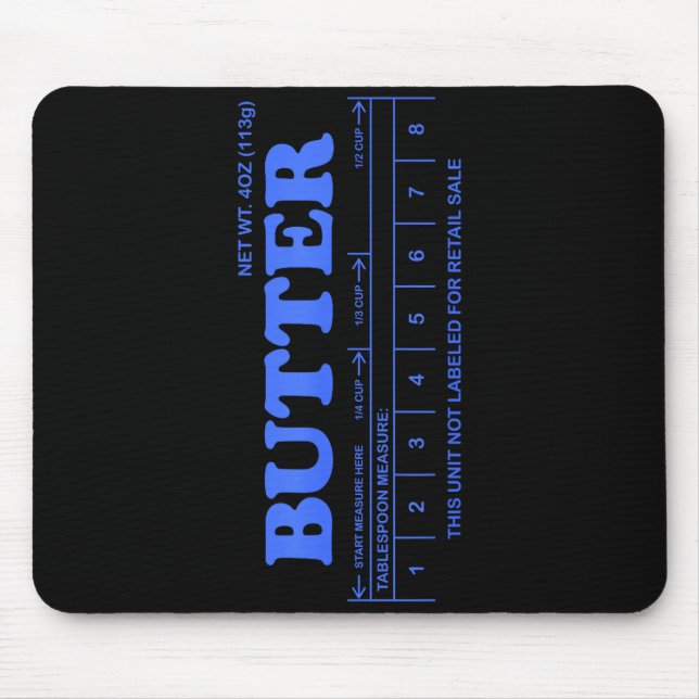 Mousepad Butter Stick - Blue Funny  (Frente)