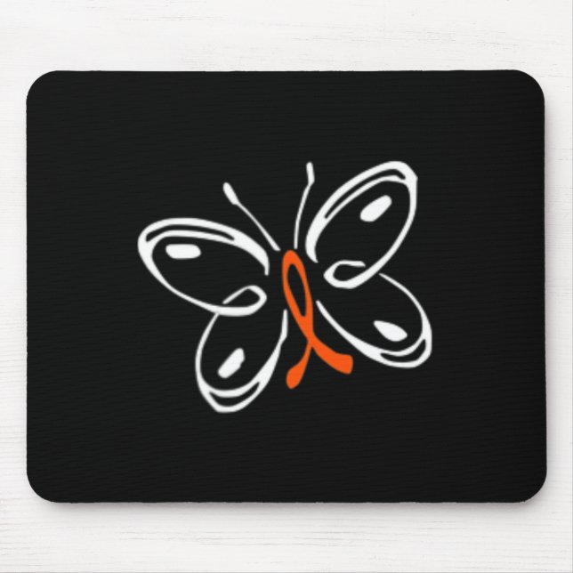 Mousepad Butterfly Aml Leukemia Sensibilização (Frente)