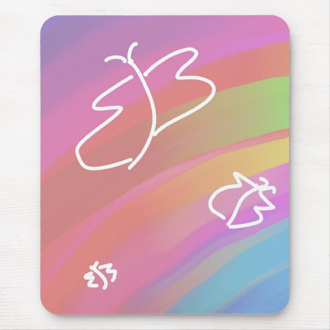 Mousepad Butterfys esculpidos (Frente)