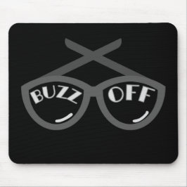 Mousepad Buzz Off - Camisa-T feminina dos anos 40