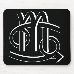 Mousepad Bw dos sócios do cancer & da Escorpião