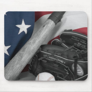 Mousepad bwredblue do basebasll