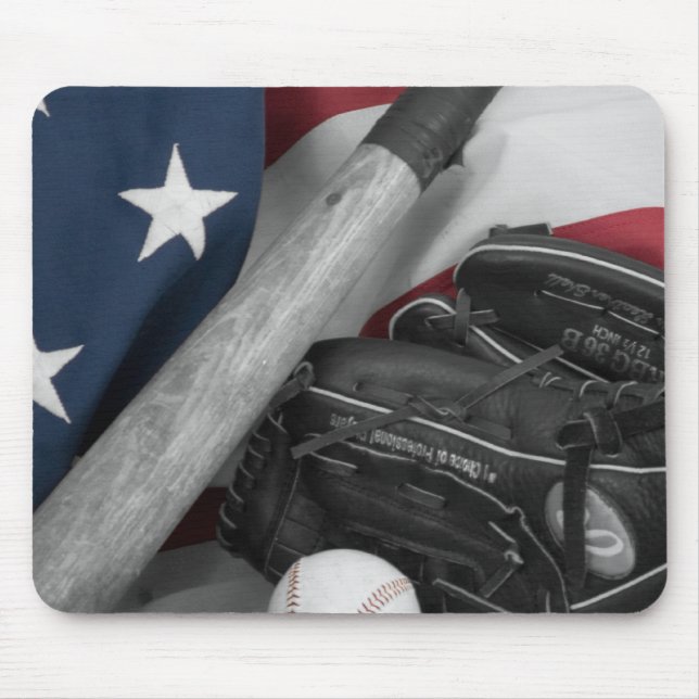 Mousepad bwredblue do basebasll (Frente)