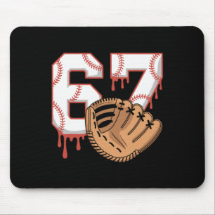 Mousepad Bysebyll 67 Seis Sete Alfa Gíria 6 7 Meme Crianças