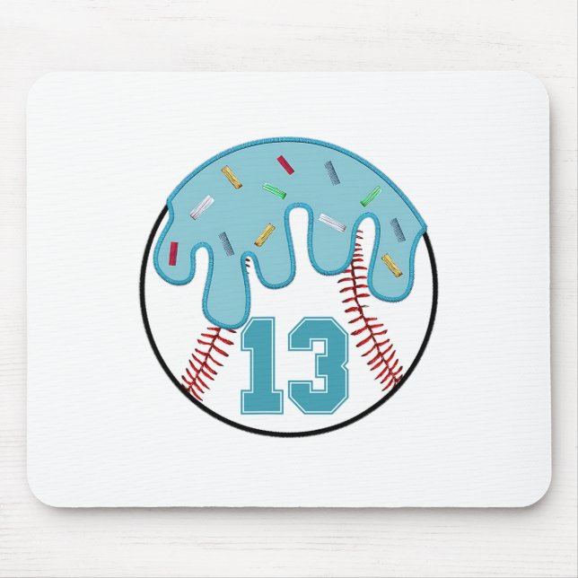 Mousepad Bysebyll Dripando 13 Aniversário de 13 Anos Menino (Frente)