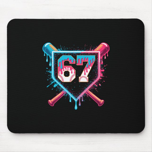 Mousepad Bysebyll Ice Cream Drip Six Seven Gen Alpha Slang  (Frente)