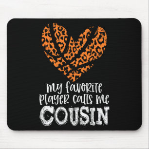 Mousepad Bysketbyll Cousin Cheetah My Favorite Player Calls