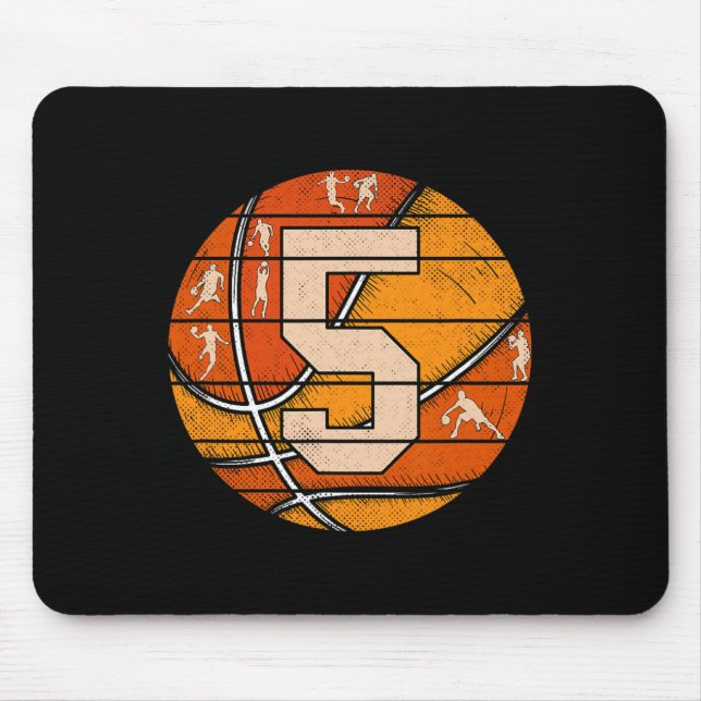 Mousepad Bysketbyll Número 5 Jersey Love Bysketbyll Player (Frente)