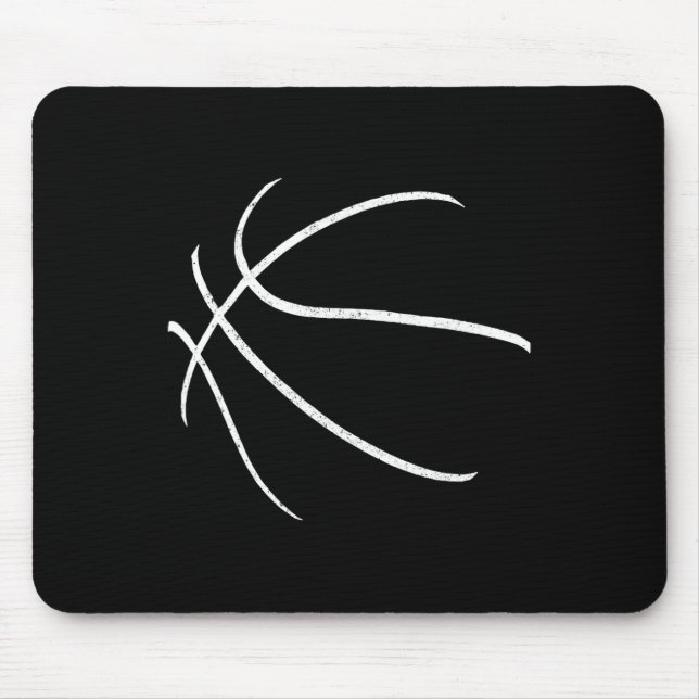 Mousepad Bysketbyll Silhouette Bbyll Player Coach Sports Po (Frente)