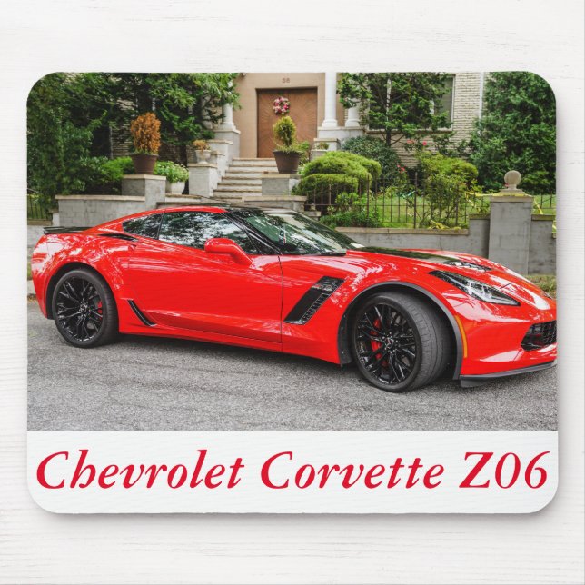 Mousepad C7 vermelho Chevrolet Corvette (Frente)