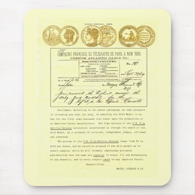 Mousepad C/B espartilhos de um Spirite do la - anúncio do (Frente)