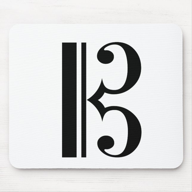 Mousepad C-Clef Alto Clef Tenor Clef Viola Music (Frente)