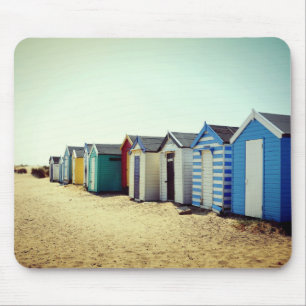 Mousepad Cabanas coloridas da praia em The Sun