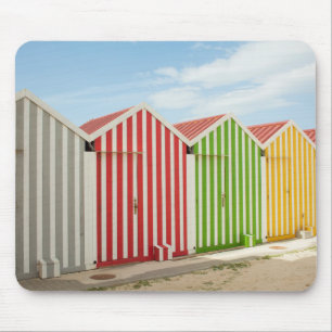 Mousepad Cabanas coloridas na praia