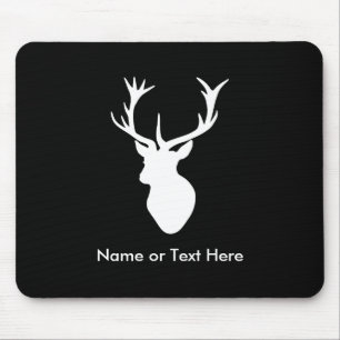 Mousepad Cabeça branca do veado com Antlers