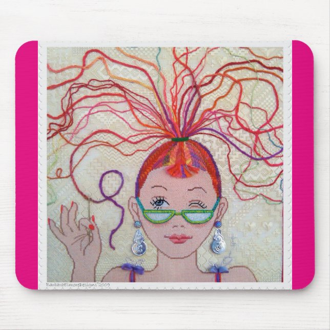 Mousepad Cabeça da linha! tapete do rato (Frente)